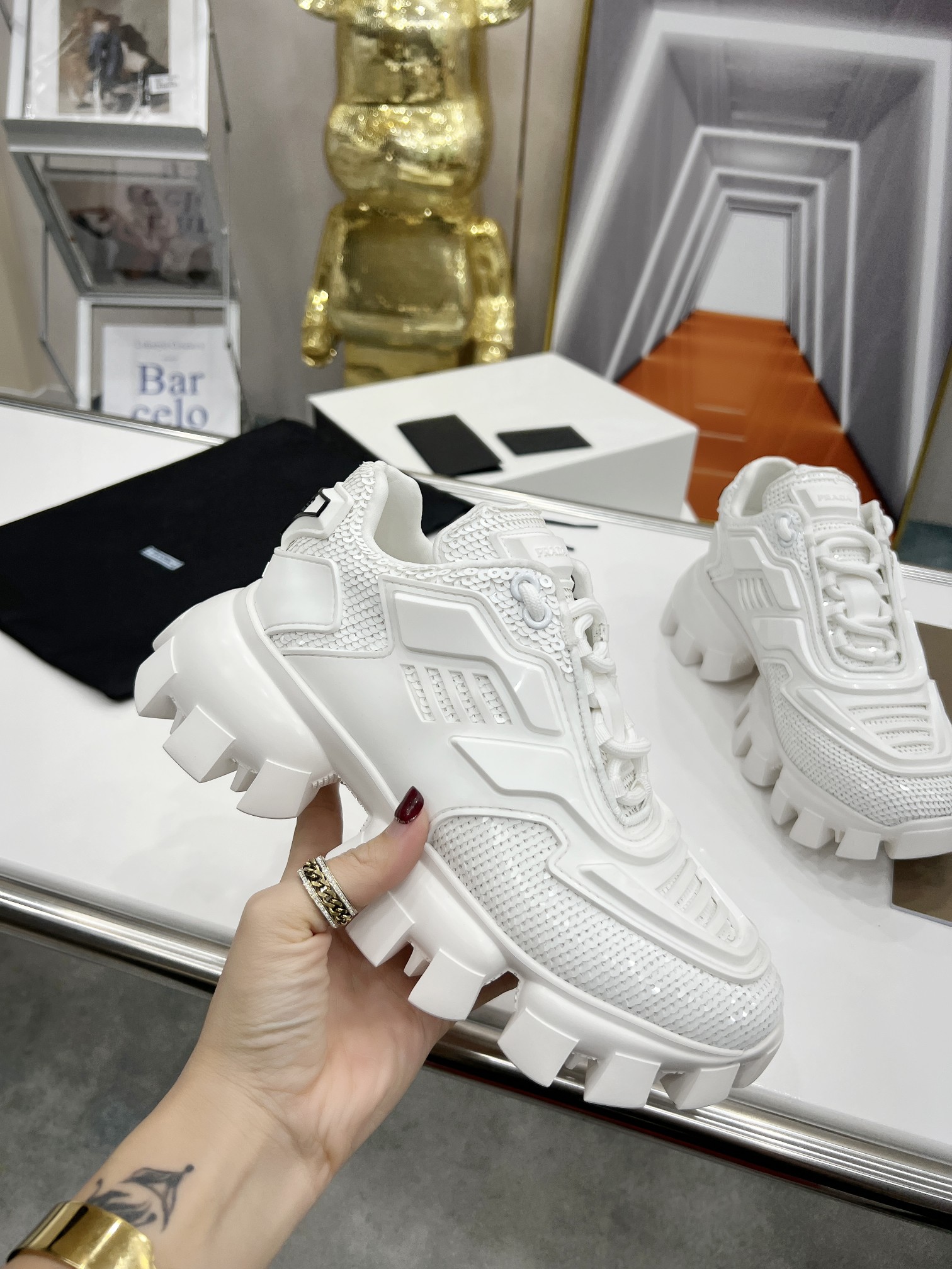 Men P*rada Top Sneaker ๏ผ ๏ผ