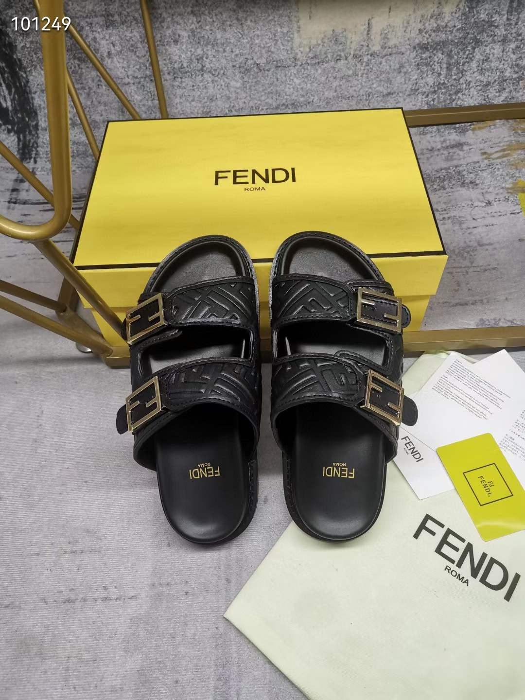 Women Men F*endi Top Sandals ( )