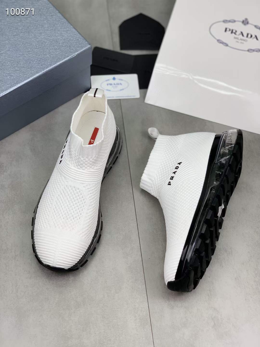 Men P*rada Top Sneakers