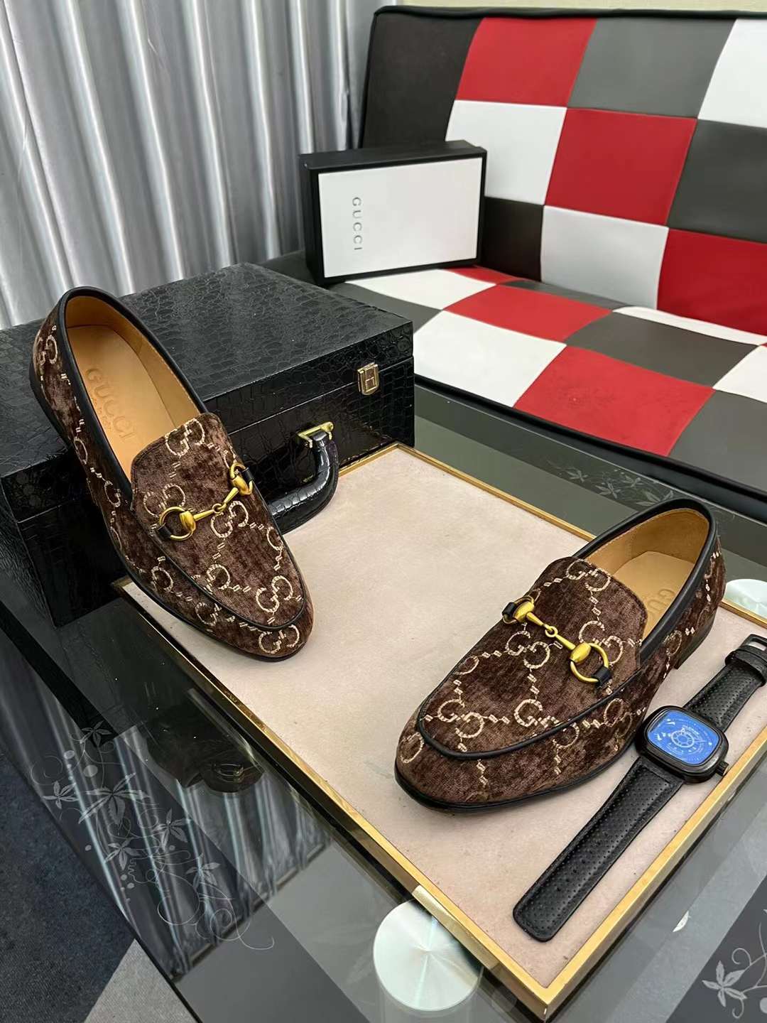 Men G*ucci Top Sneaker