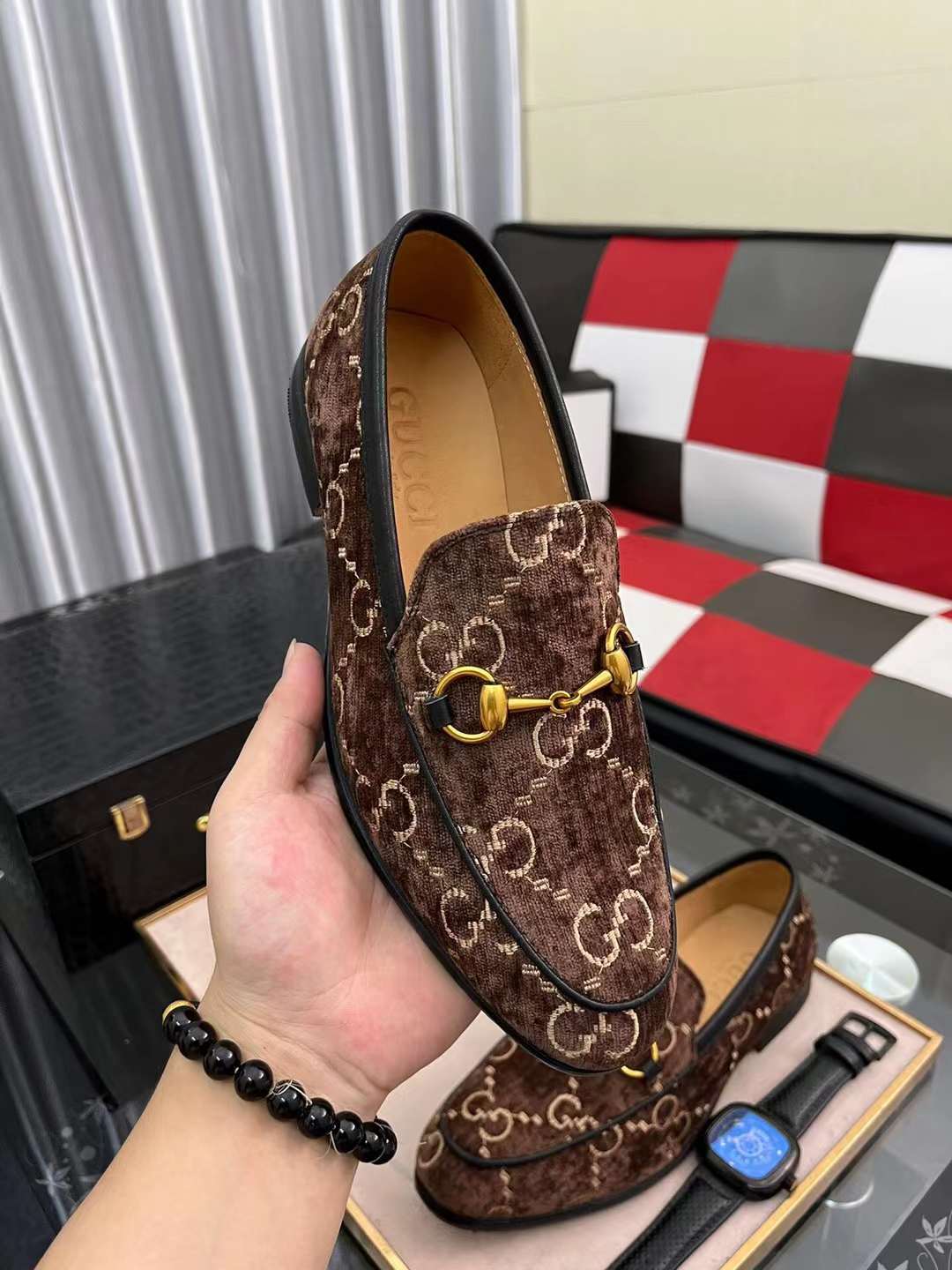 Men G*ucci Top Sneaker