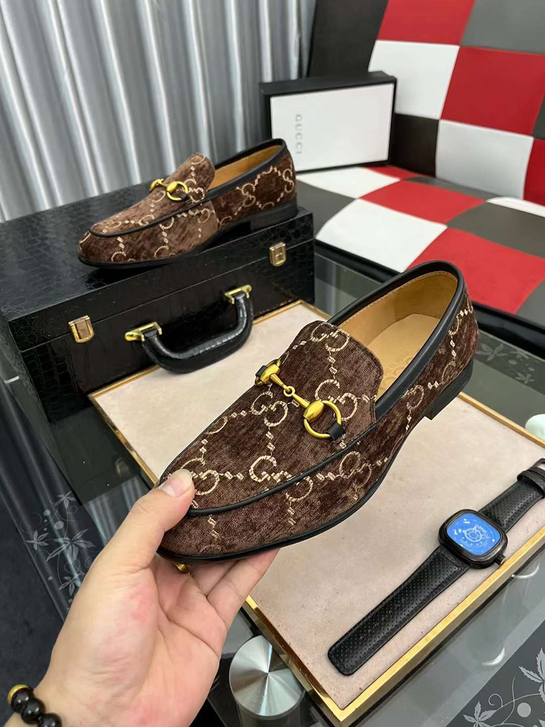 Men G*ucci Top Sneaker