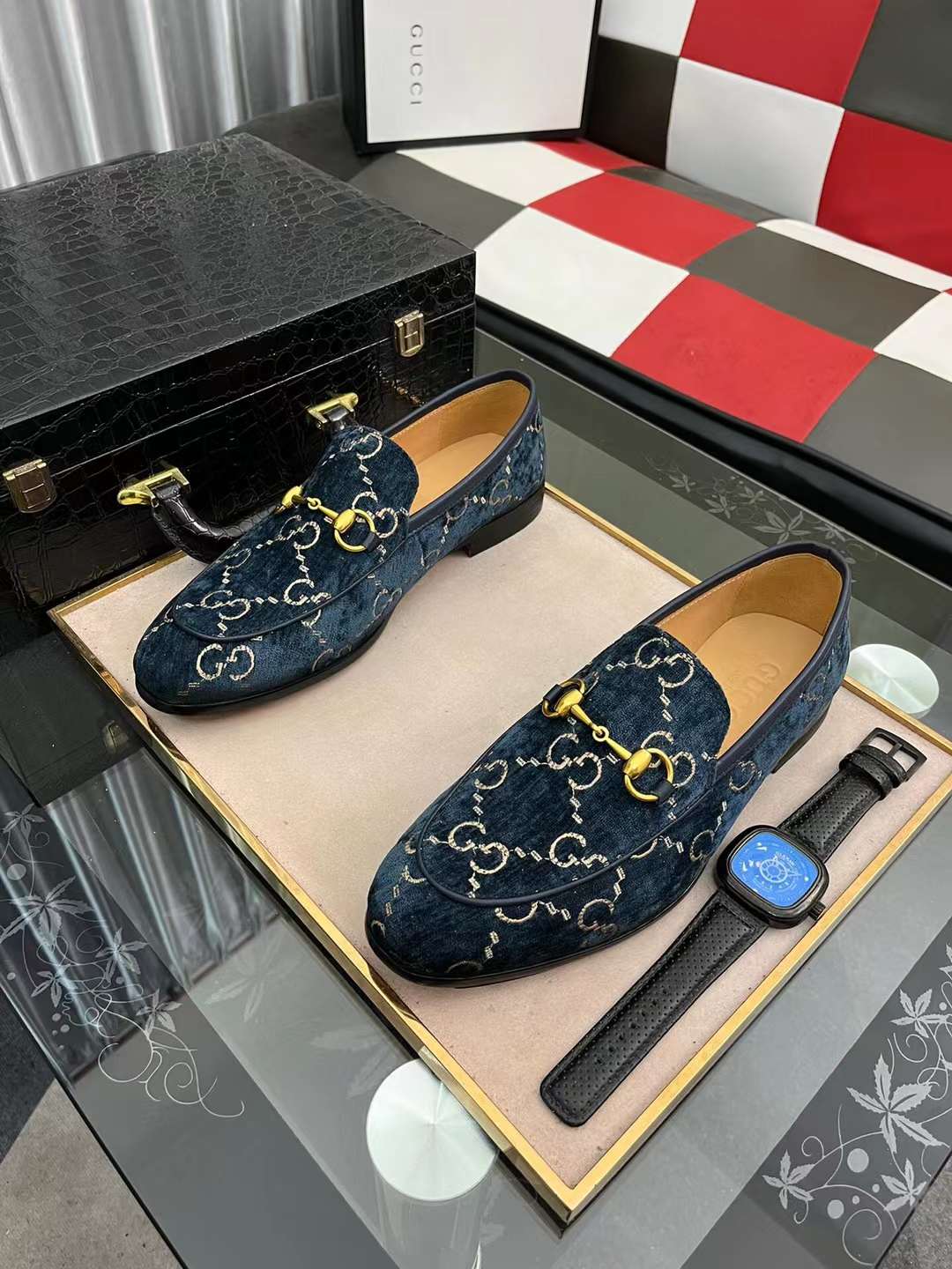 Men G*ucci Top Sneaker