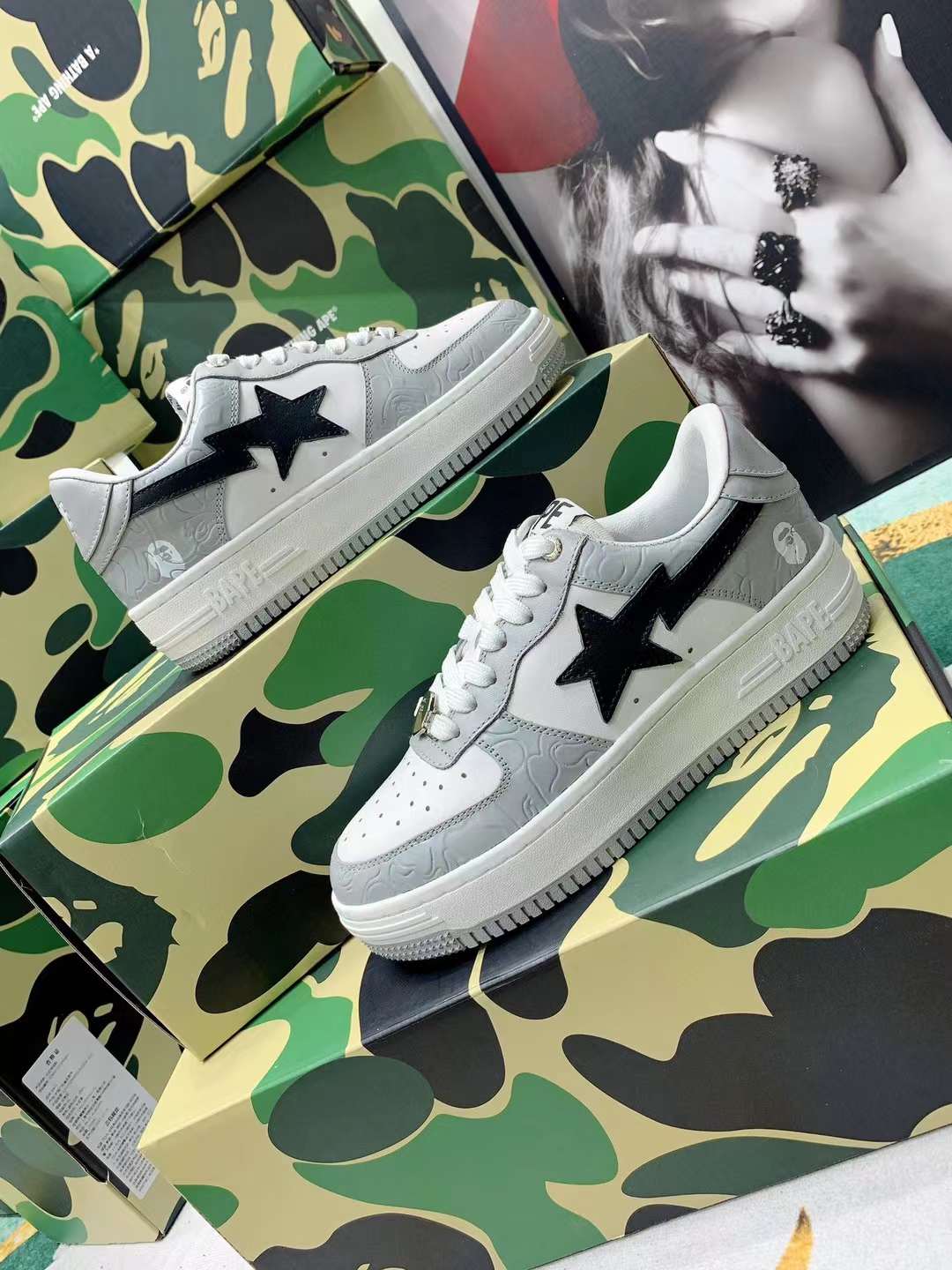 Men Women B*ape sta low Top Sneaker