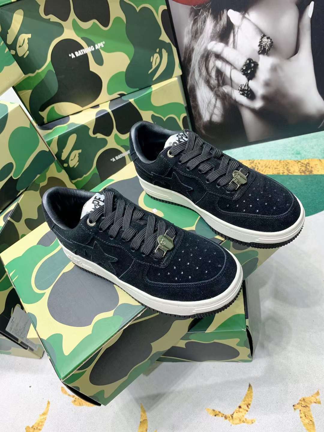 Men Women B*ape sta low Top Sneaker