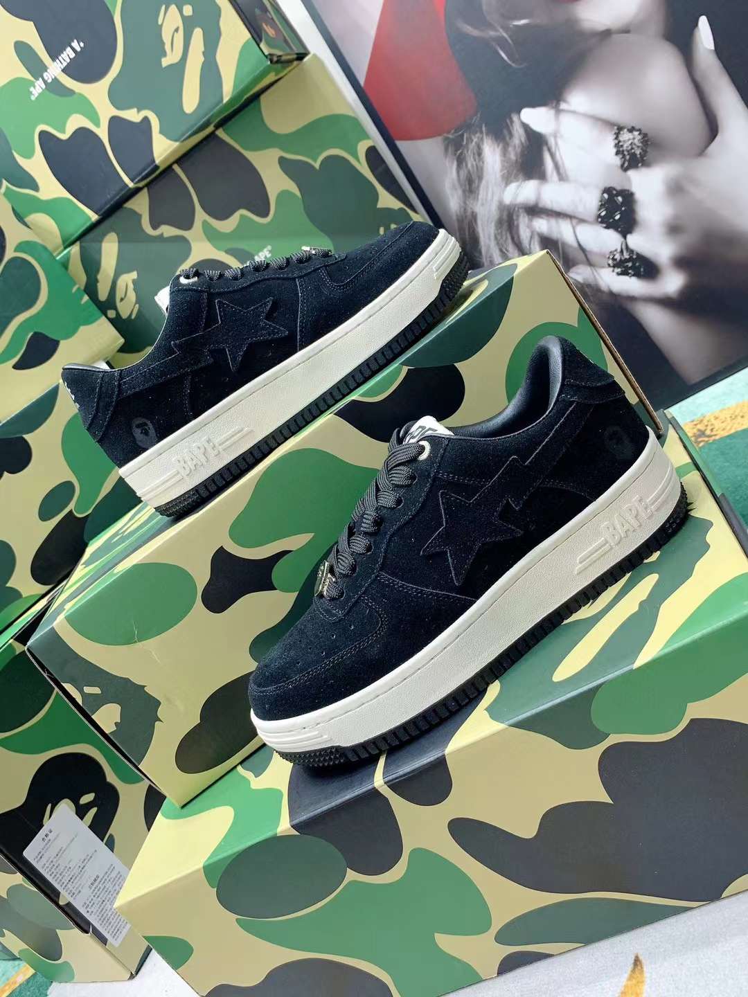 Men Women B*ape sta low Top Sneaker