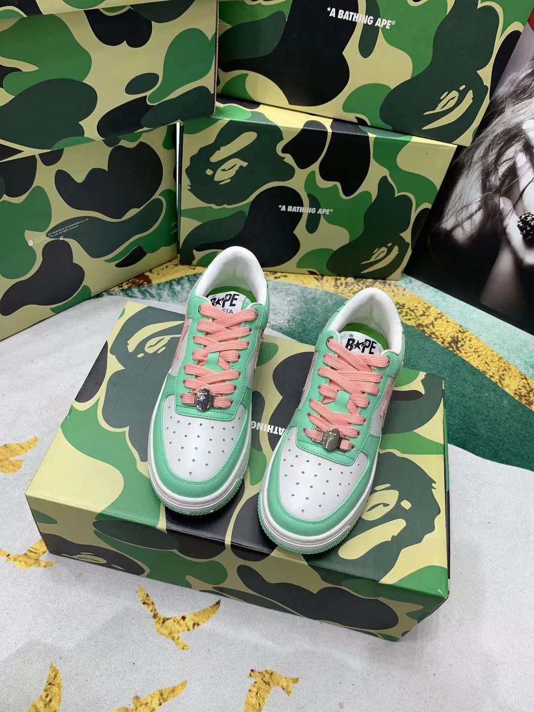 Men Women B*ape sta low Top Sneaker