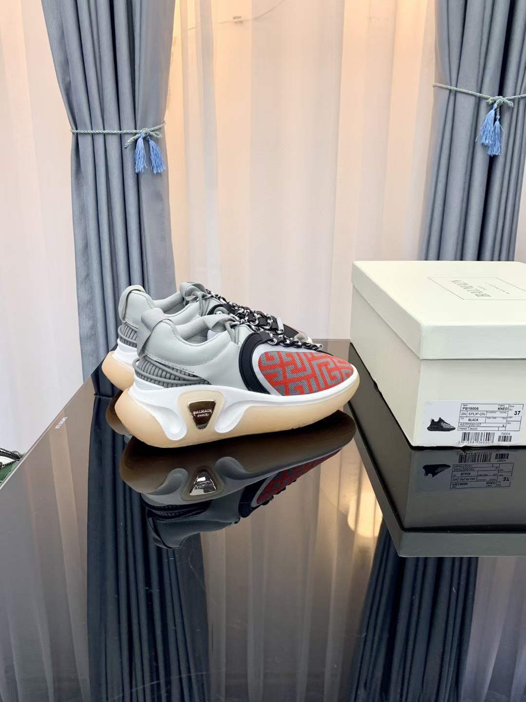 Men Women B*almain Top Sneakers