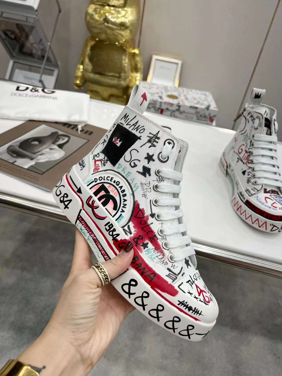 Men Women D*G Top Sneakers