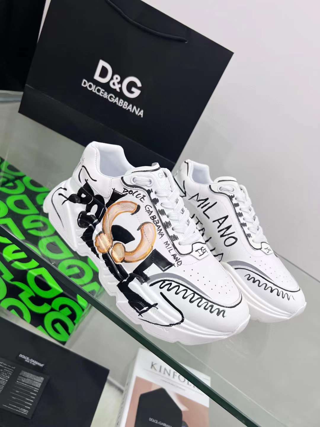 Men Women D*G Top Sneakers