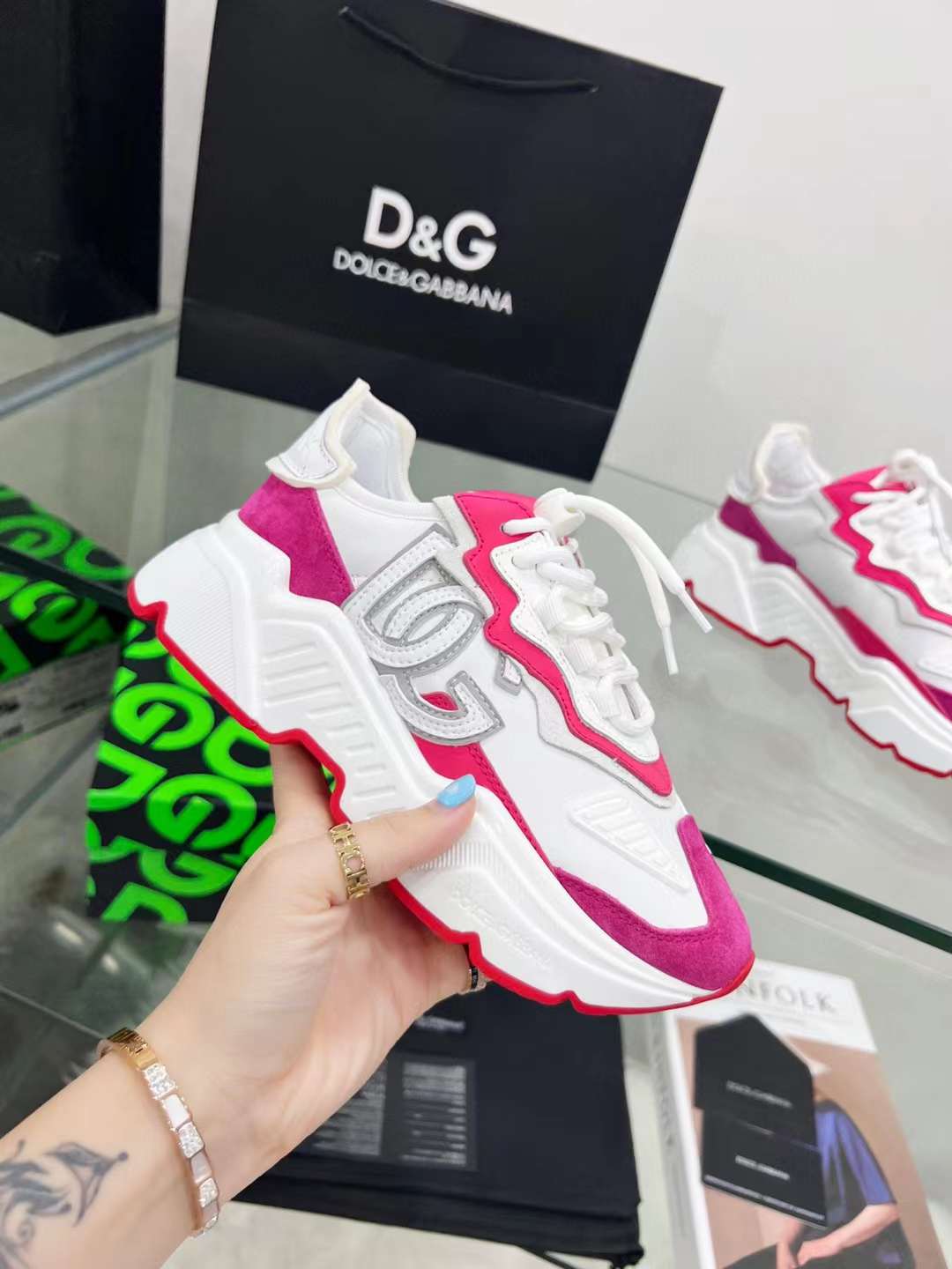 Men Women D*G Top Sneakers