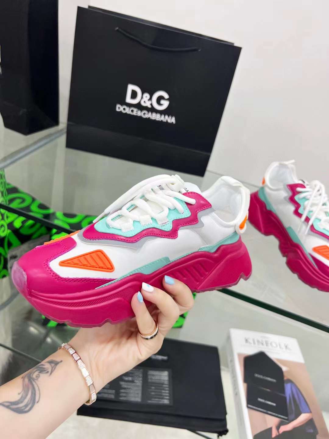 Men Women D*G Top Sneakers
