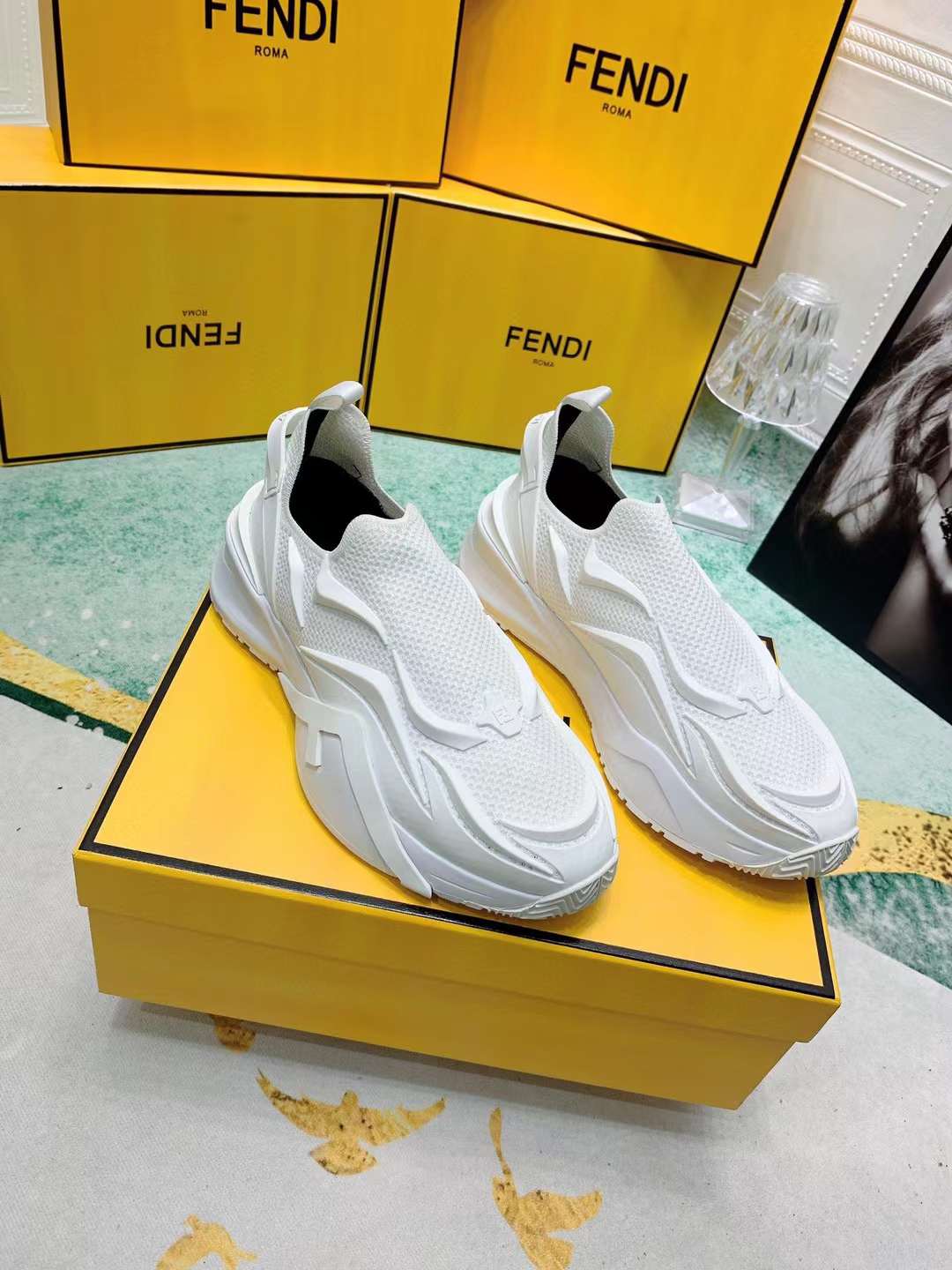 Men Women F*endi Top Sneaker ( )
