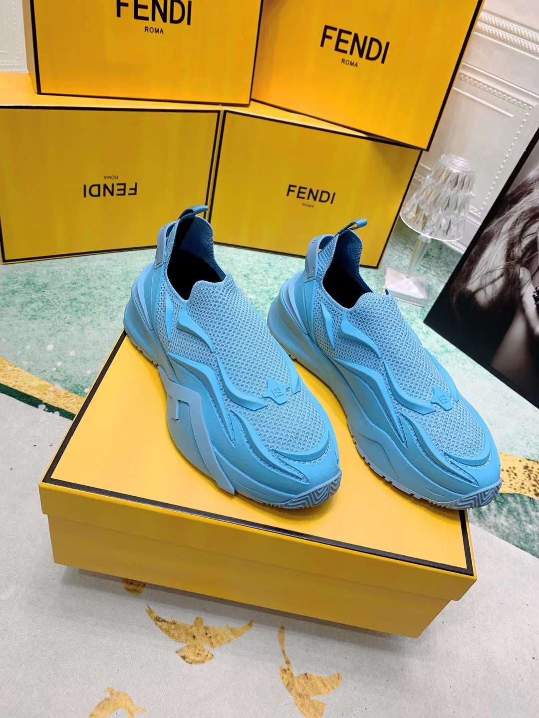 Men Women F*endi Top Sneaker οΌ οΌ