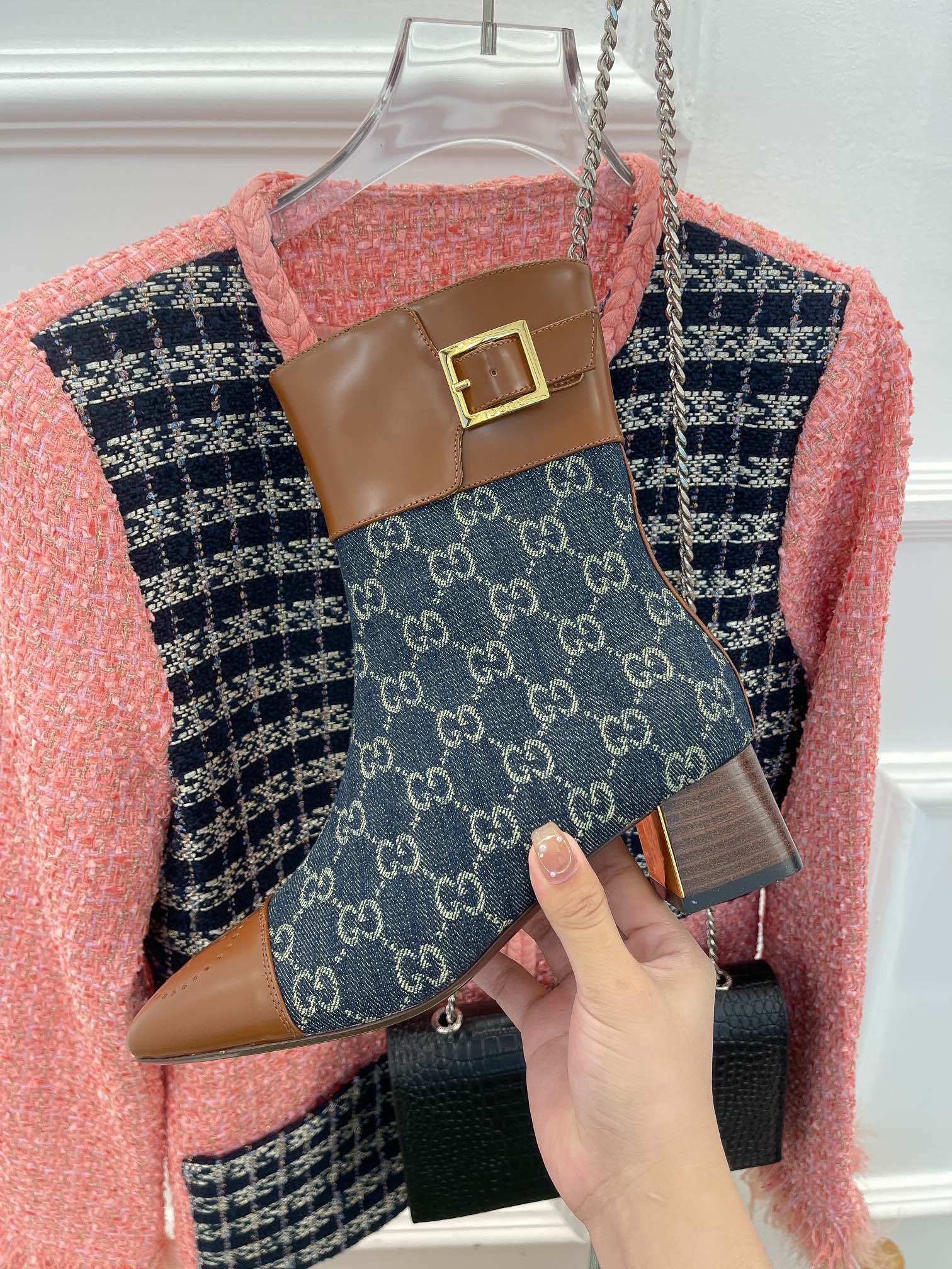 Women G*ucci Top Boots Maikesneakers