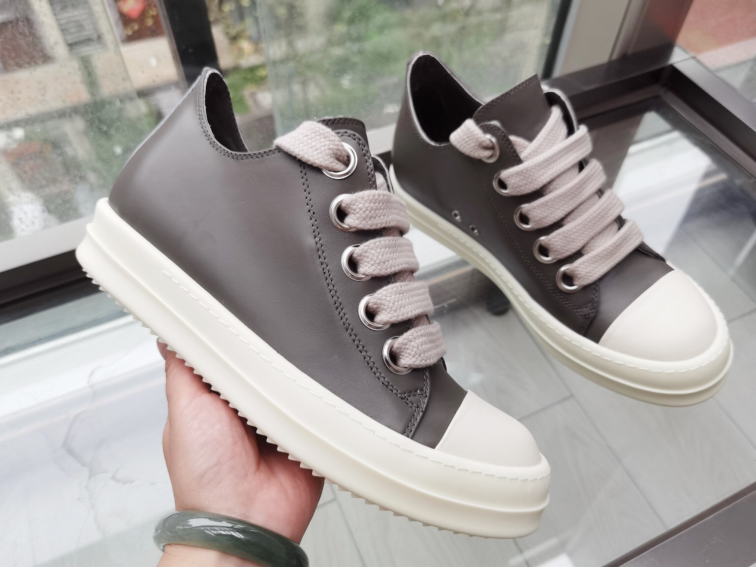 Men Women R*ick O*wens Top Sneaker