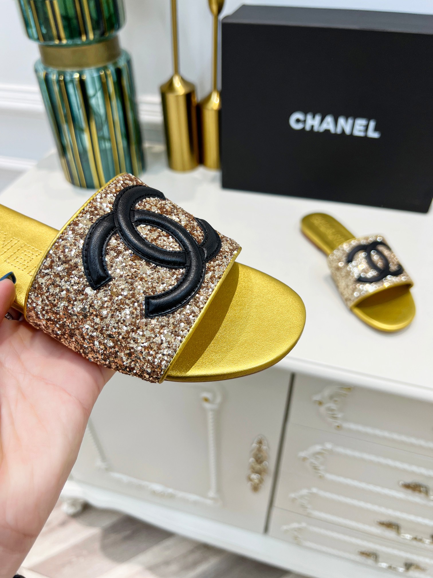 Women C*hanel Top Sandals