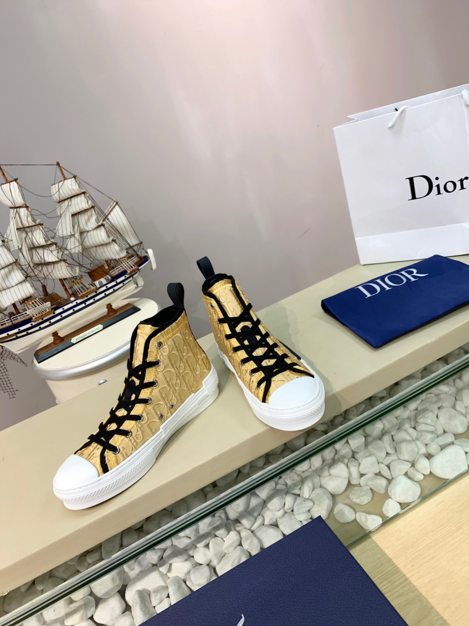 Men Women D*ior Top Sneakers