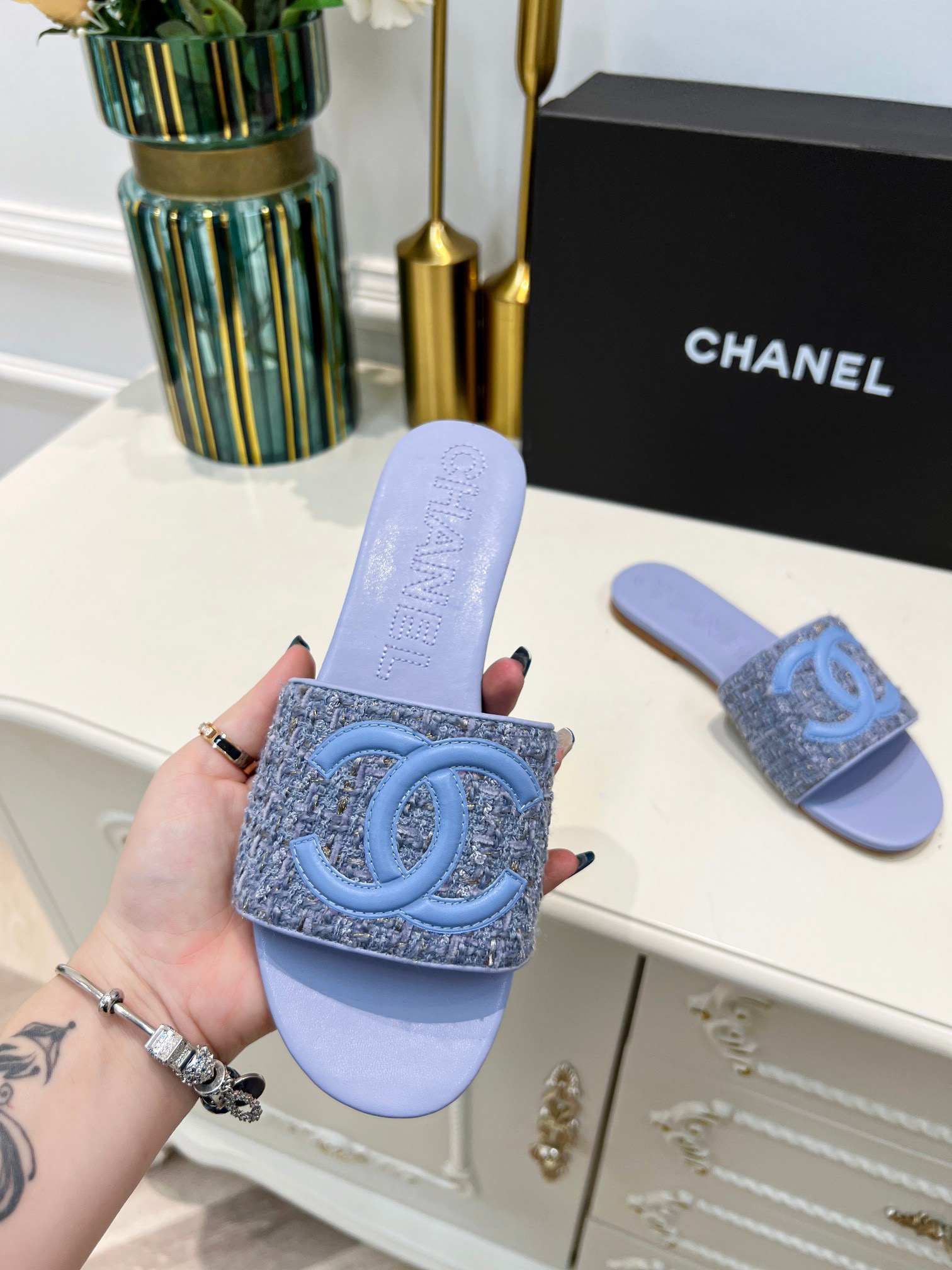 Women C*hanel Top Sandals