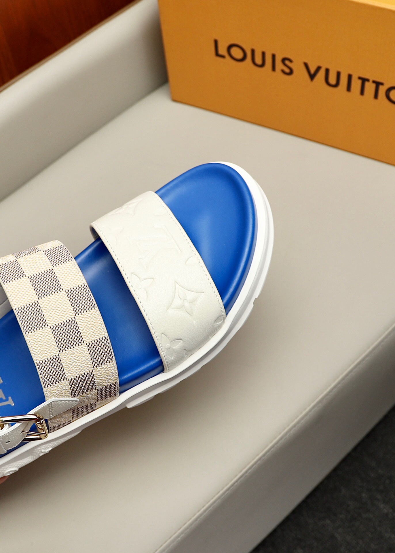 Men L*ouis V*uitton Top Slippers