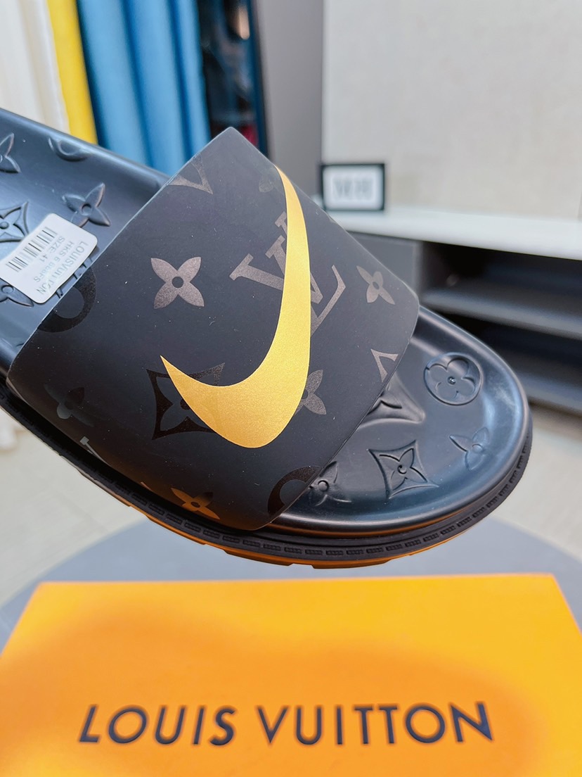 Men L*ouis V*uitton Top Slippers