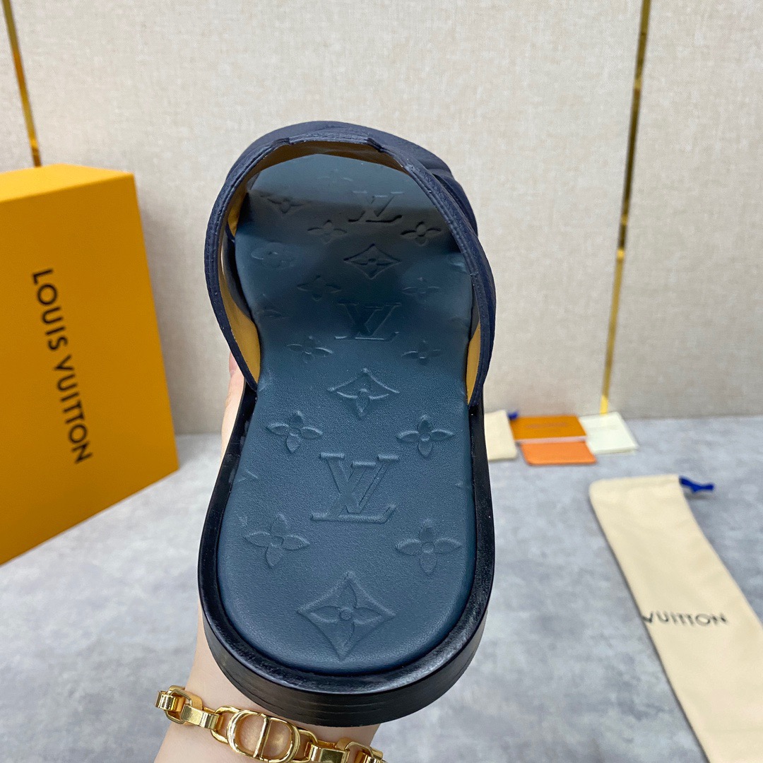 Men L*ouis V*uitton Top Slippers