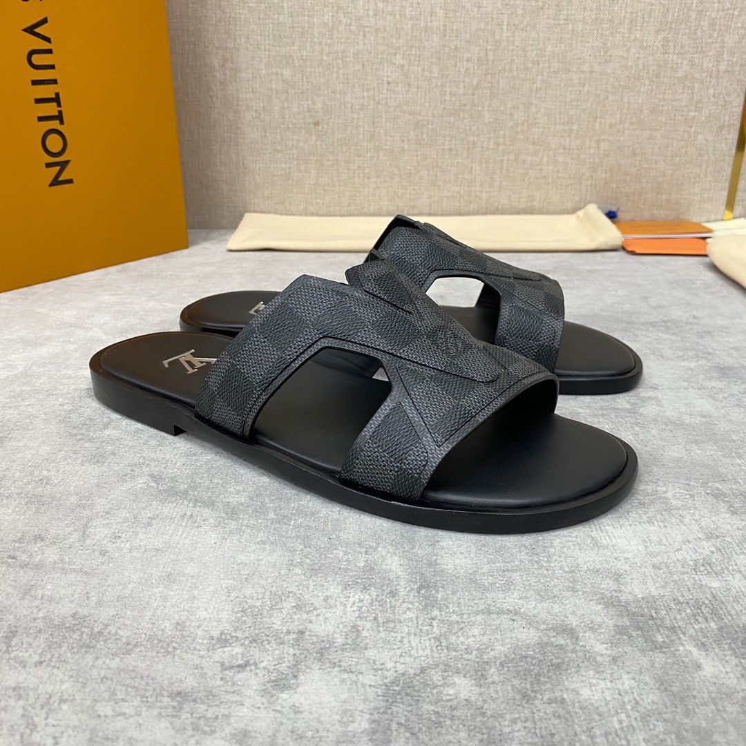 Men L*ouis V*uitton Top Slippers