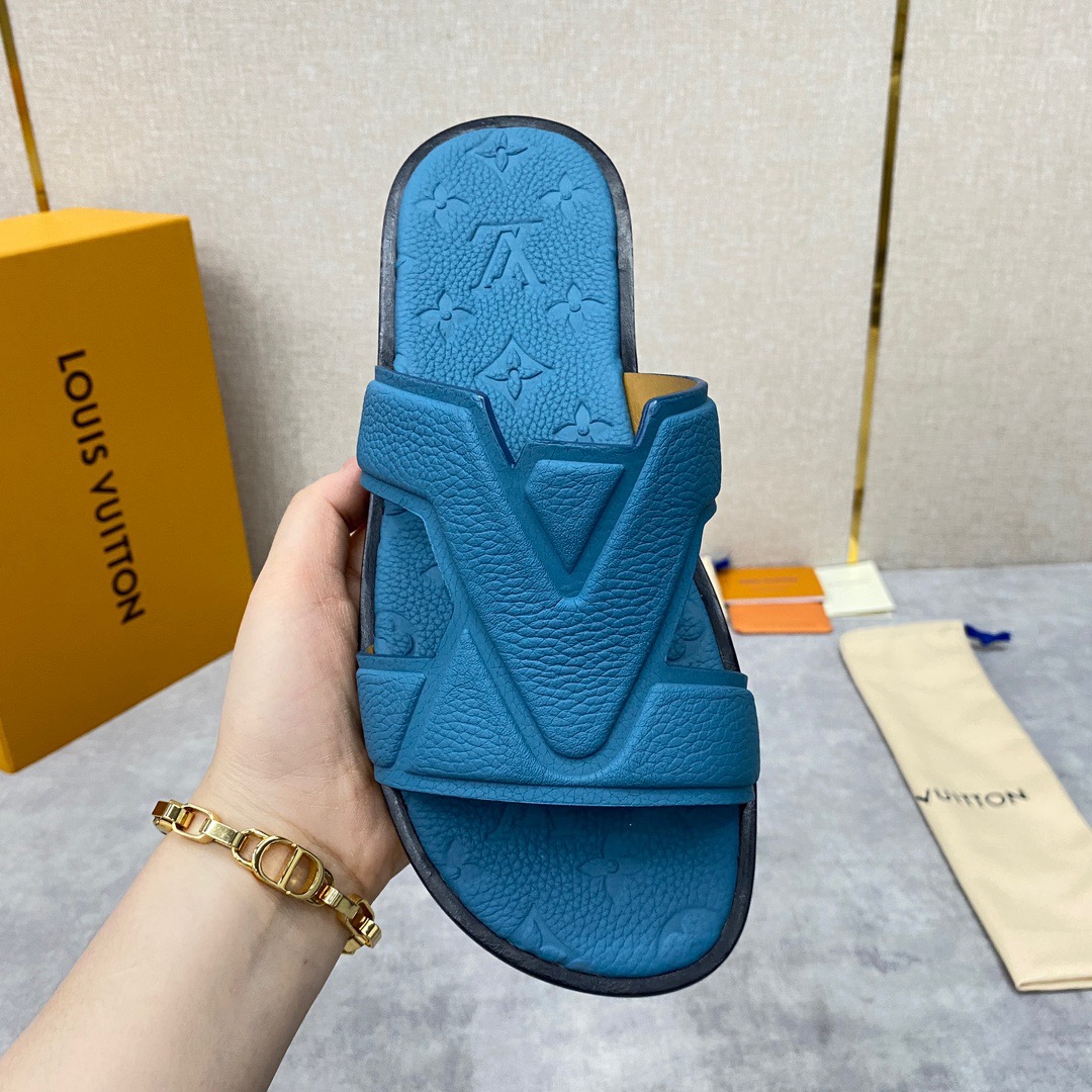 Men L*ouis V*uitton Top Slippers