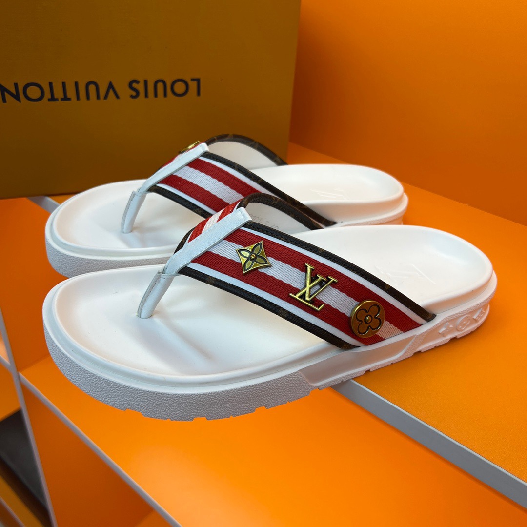 Men L*ouis V*uitton Top Slippers