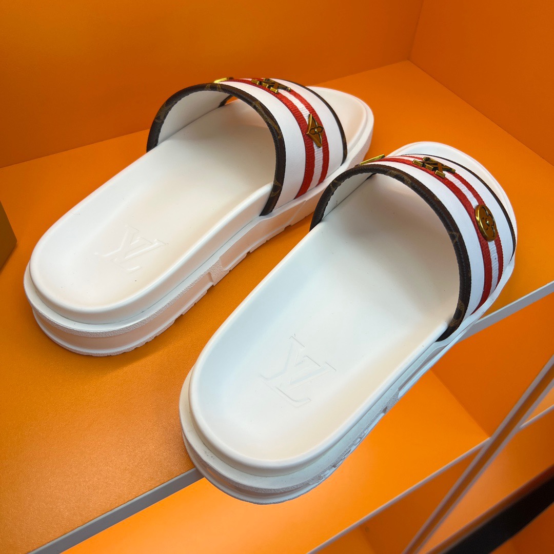Men L*ouis V*uitton Top Slippers