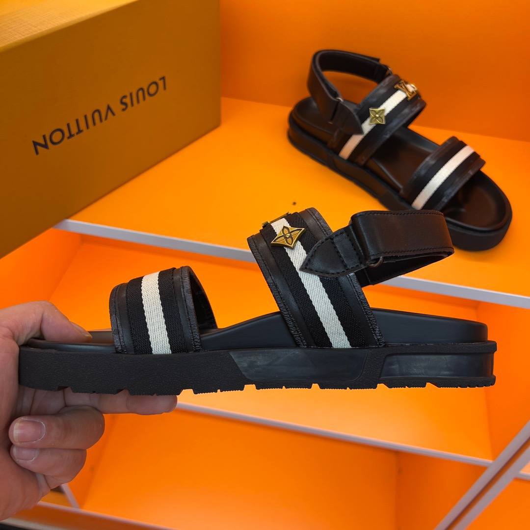 Men L*ouis V*uitton Top Slippers