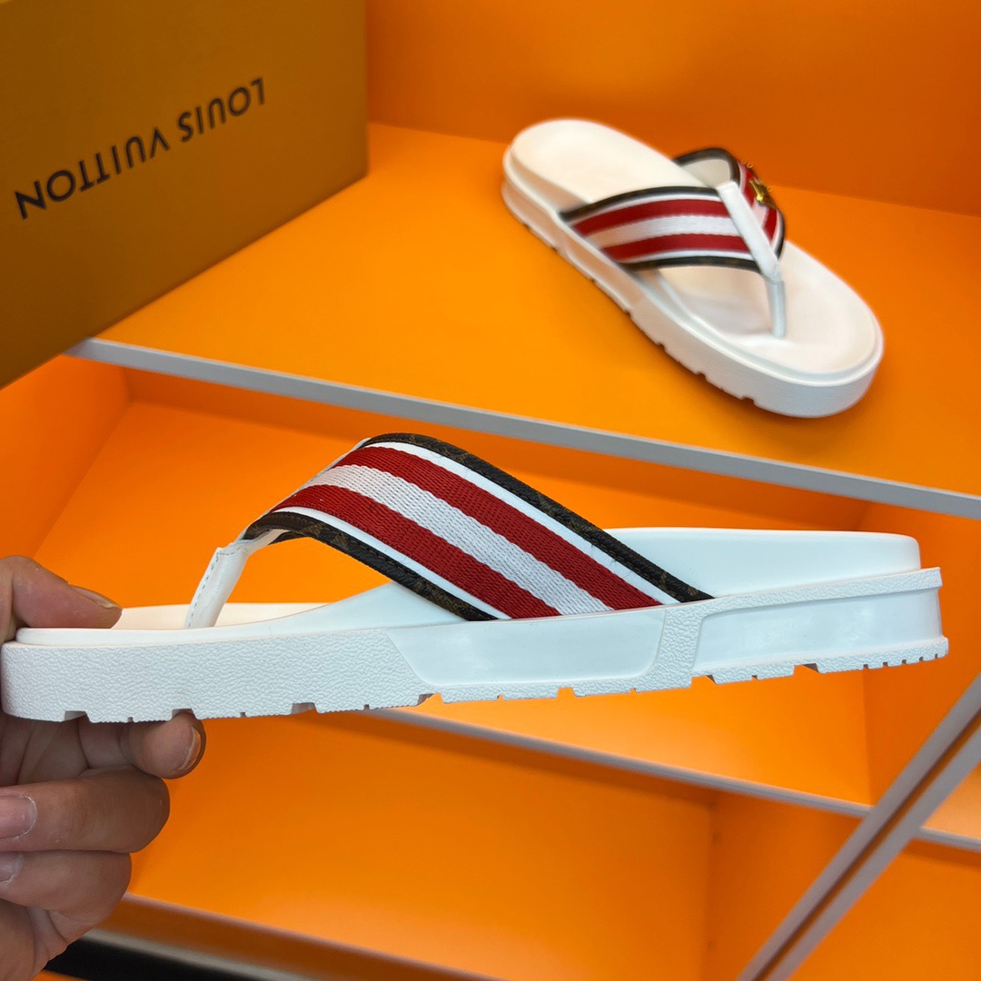 Men L*ouis V*uitton Top Slippers