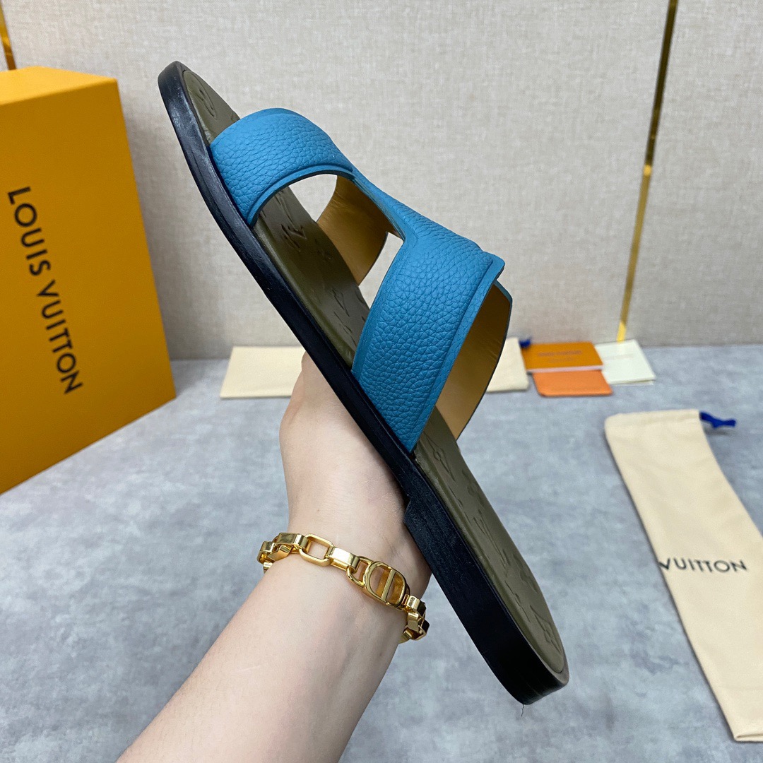 Men L*ouis V*uitton Top Slippers