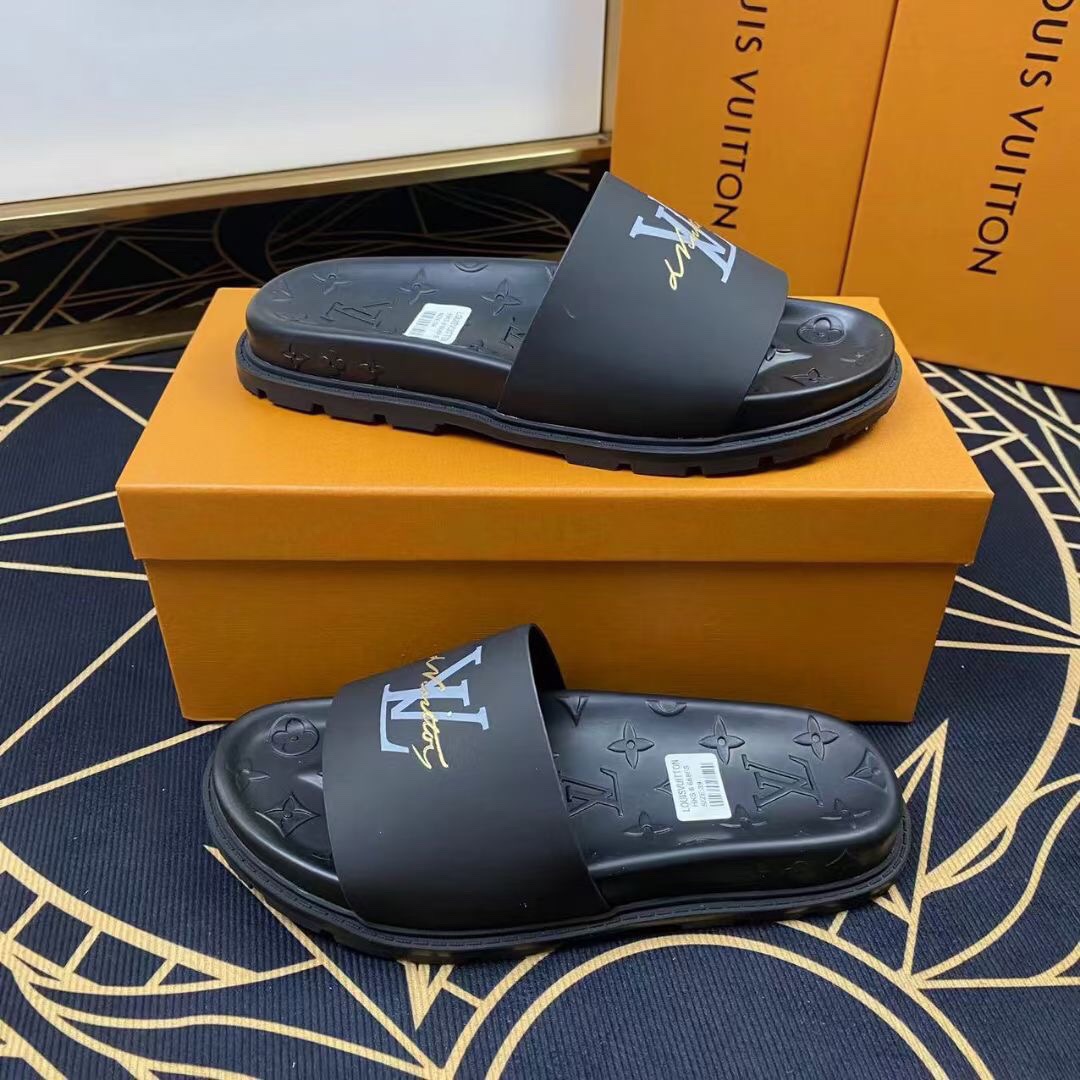 Men L*ouis V*uitton Top Slippers