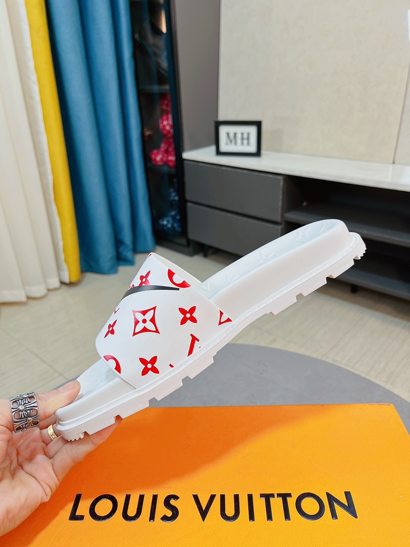 Men L*ouis V*uitton Top Slippers