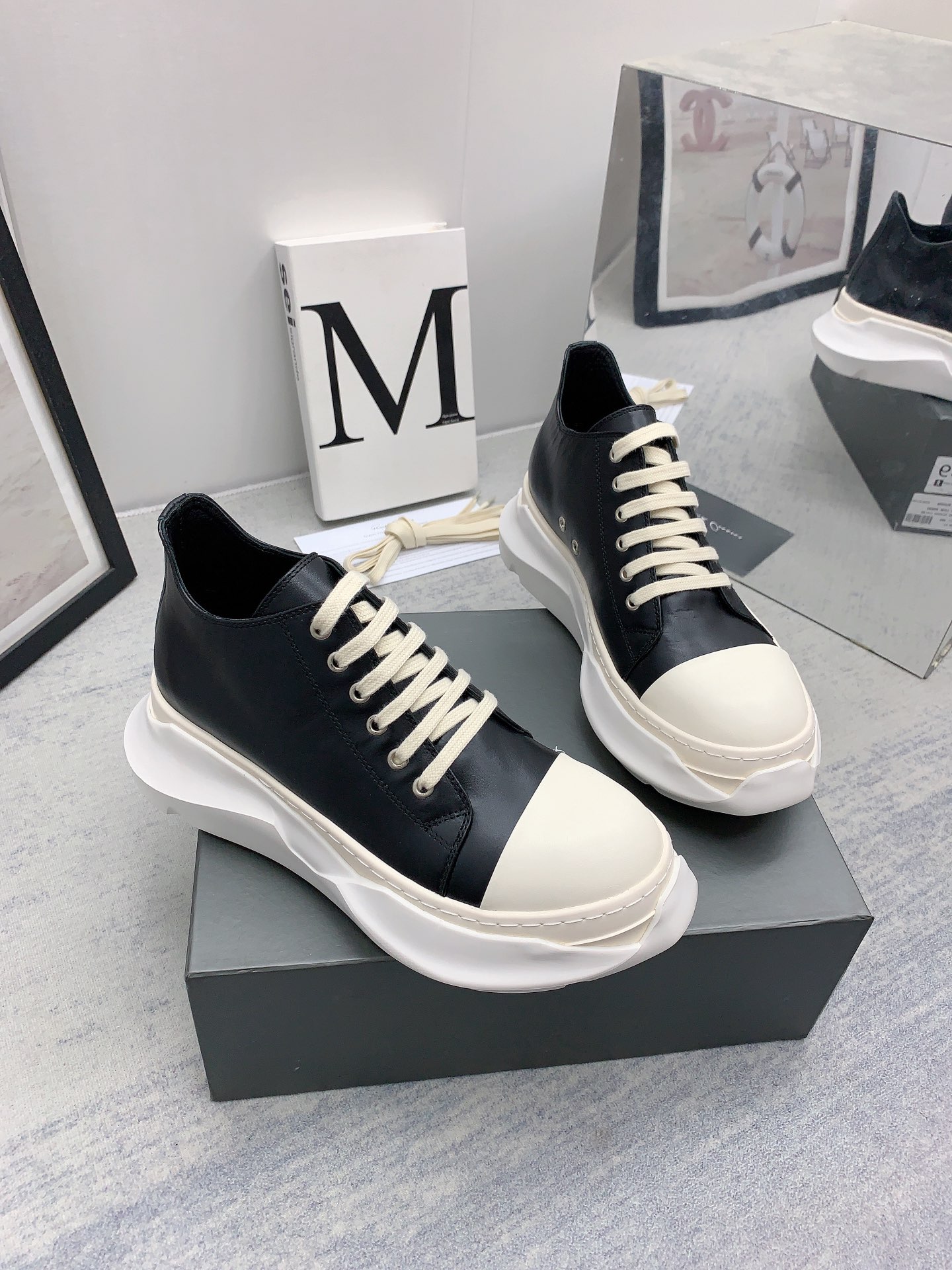 Men Women R*ick O*wens Top Sneaker