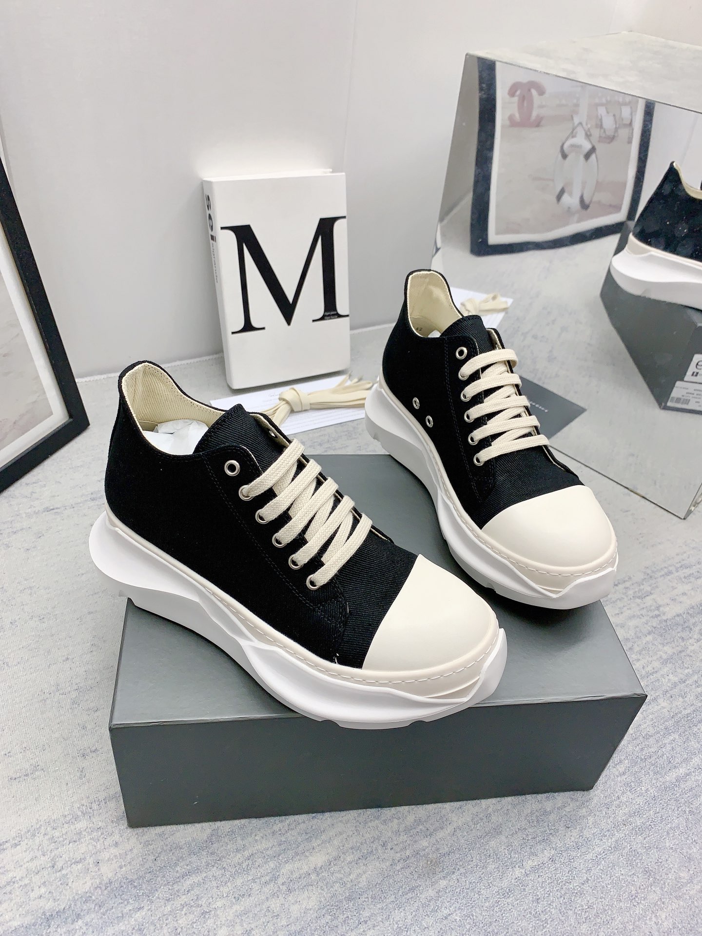 Men Women R*ick O*wens Top Sneaker