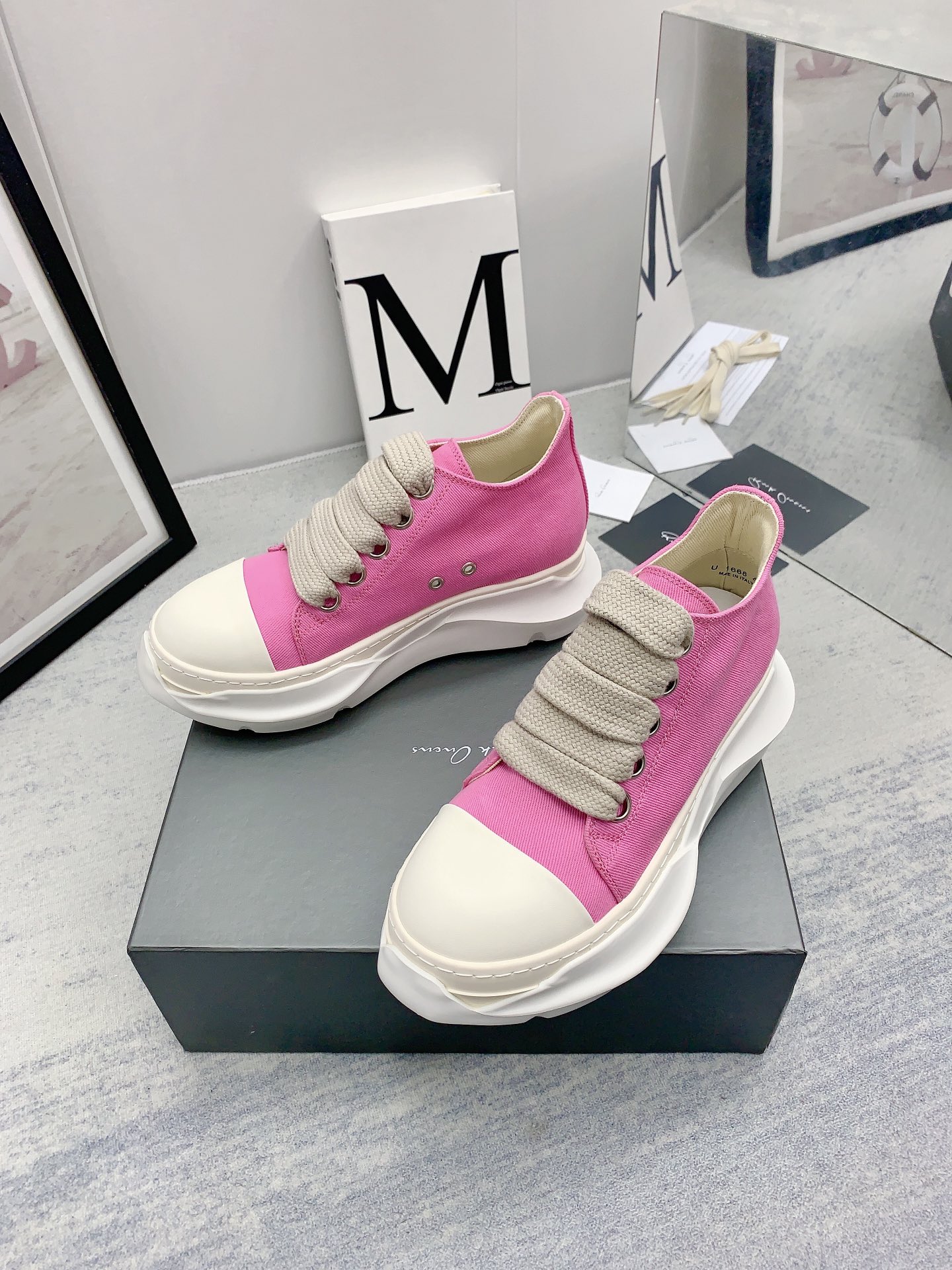 Men Women R*ick O*wens Top Sneaker