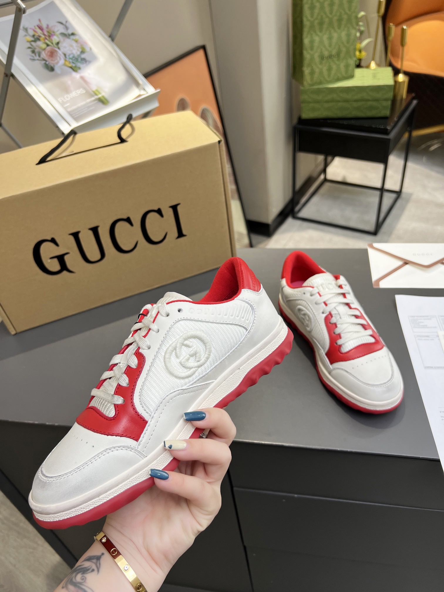 Men Women G*ucci Top Sneaker