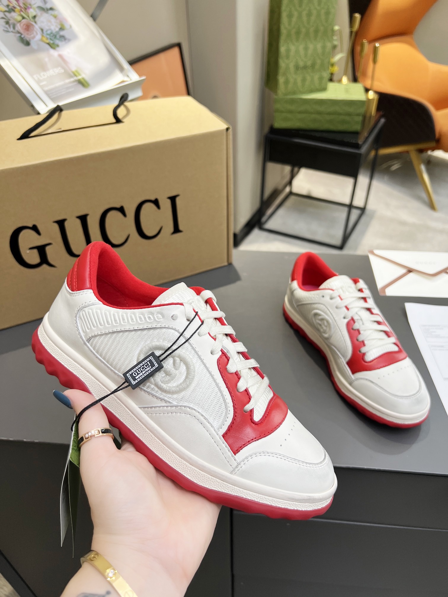 Men Women G*ucci Top Sneaker