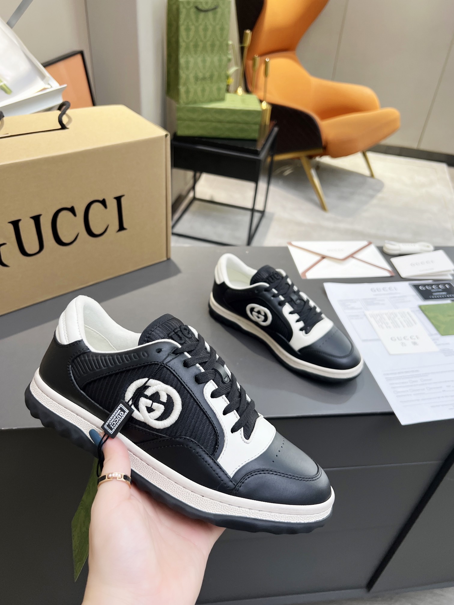 Men Women G*ucci Top Sneaker