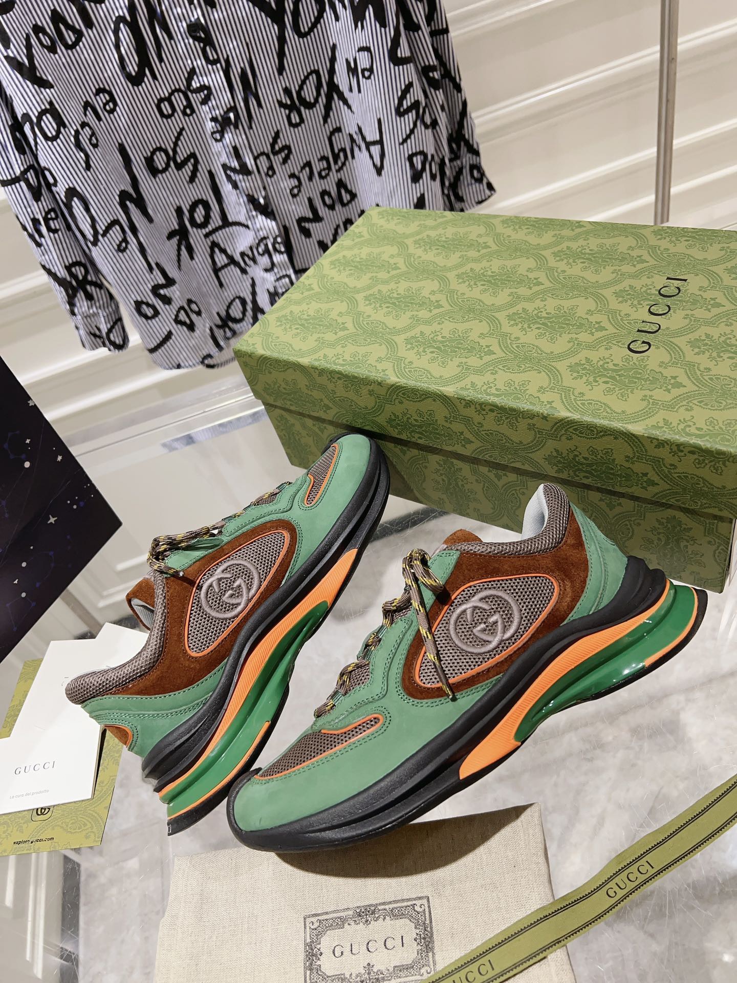 Men Women G*ucci Top Sneaker