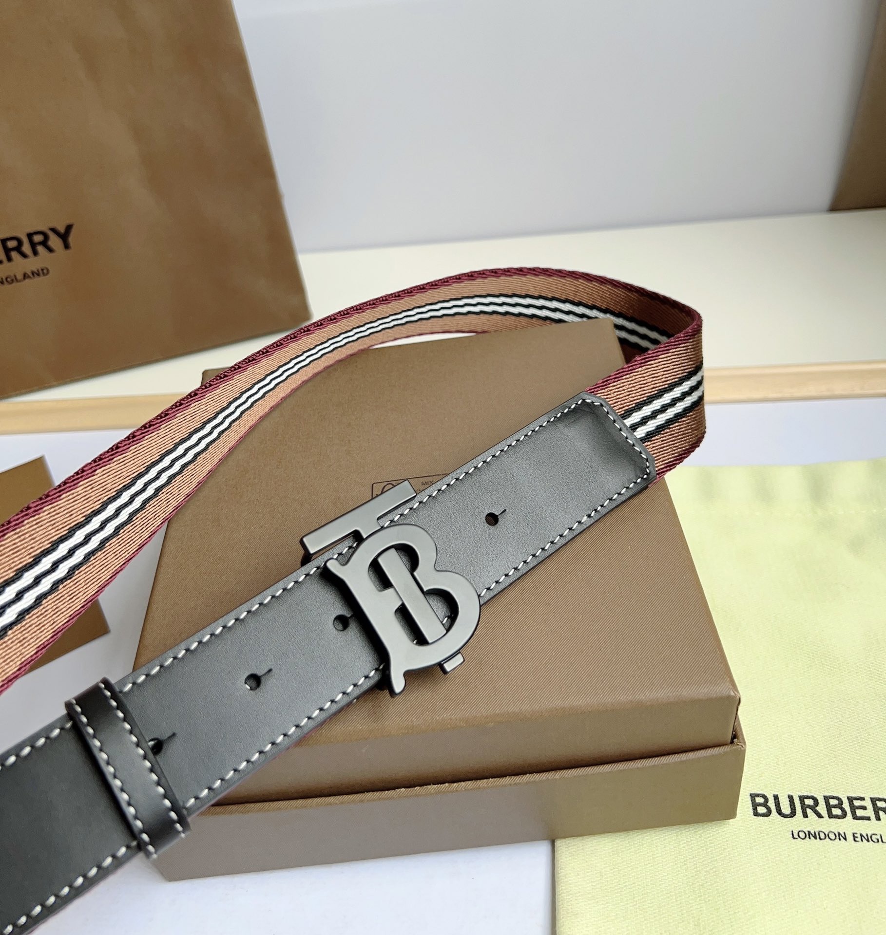 B.urberrry Belts Top Quality 35MM
