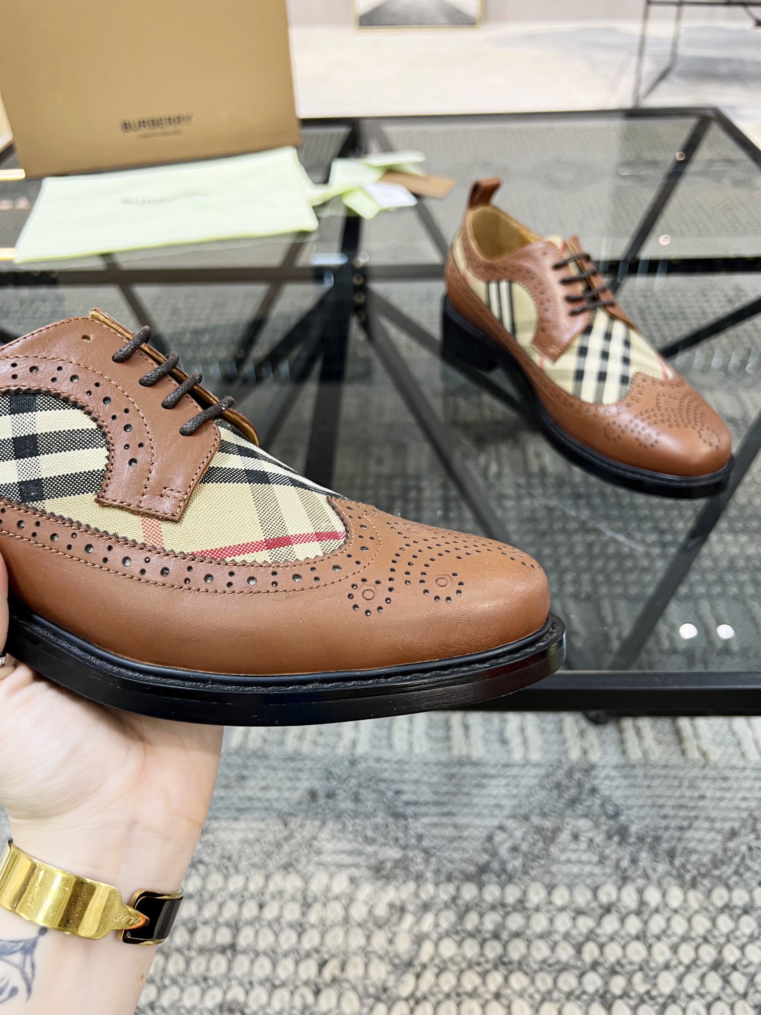 Men B*urberry Top Sneaker Maikesneakers