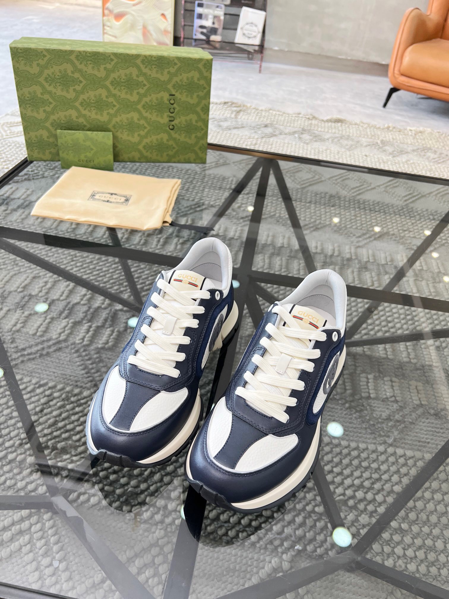 Men G*ucci Top Sneaker