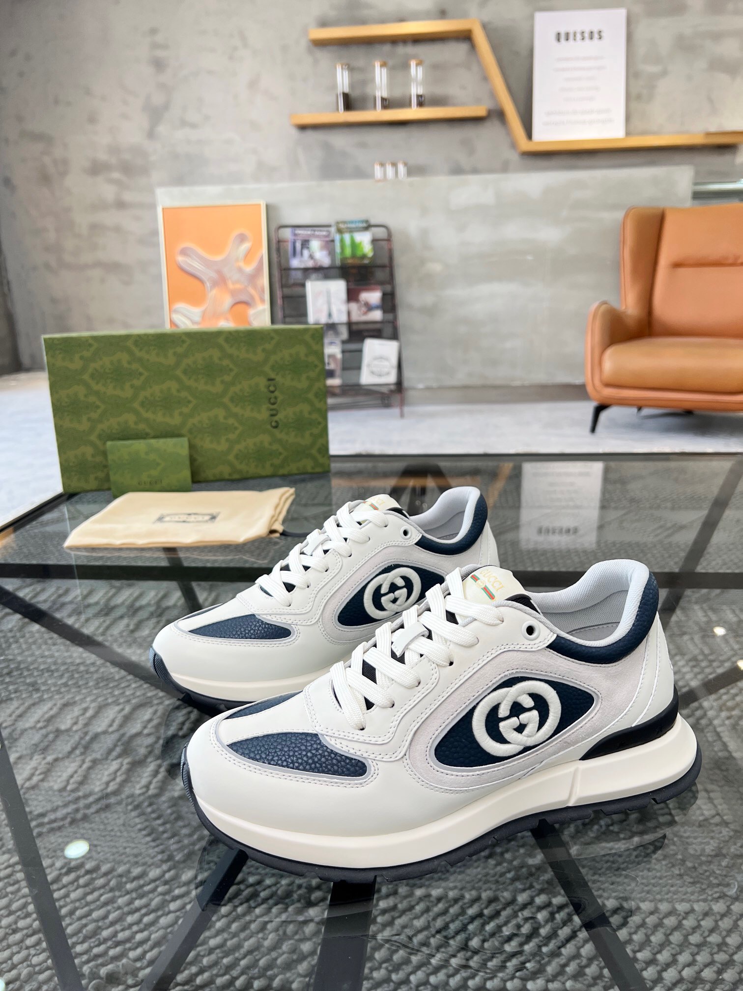 Men G*ucci Top Sneaker