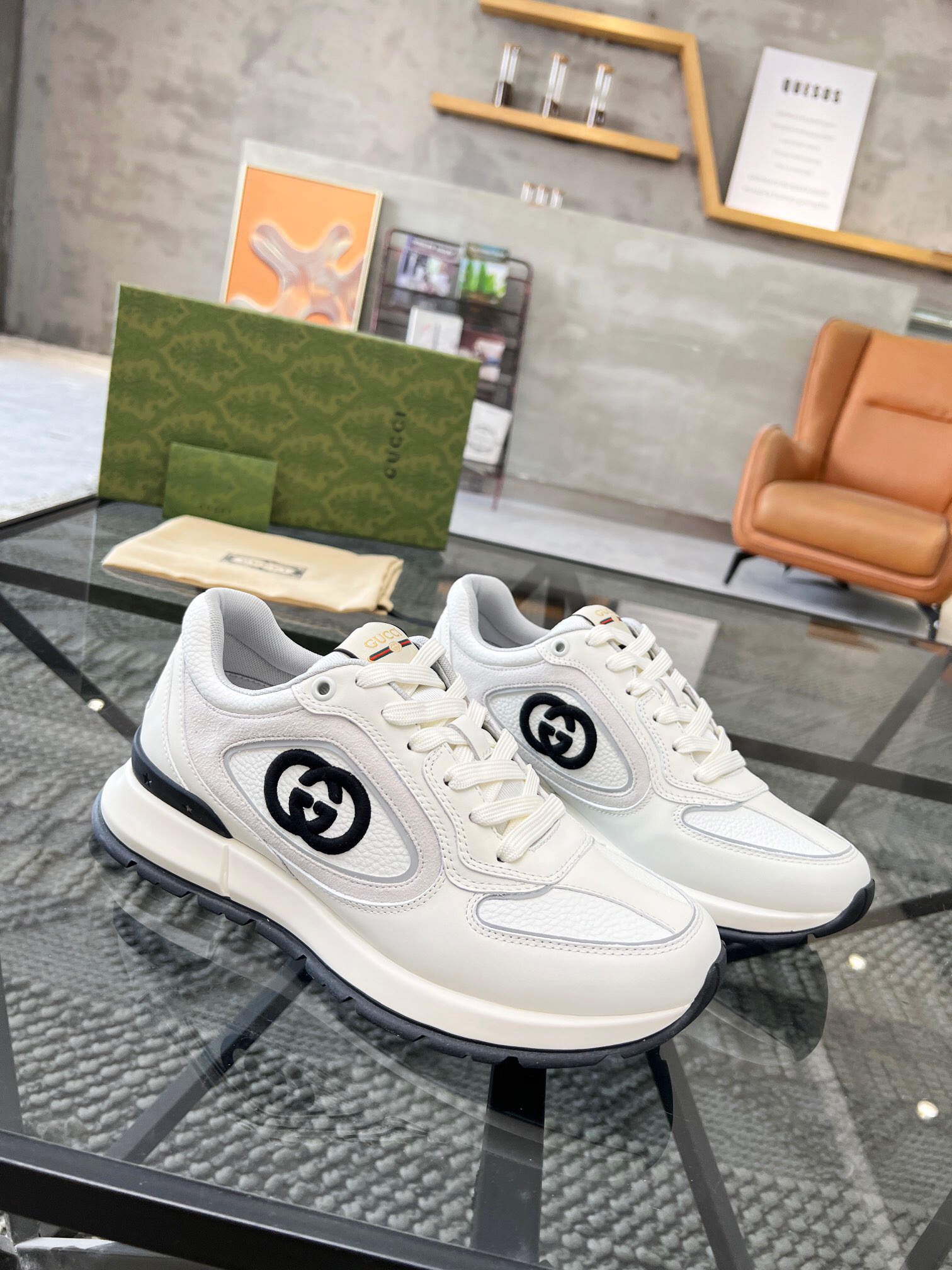 Men G*ucci Top Sneaker