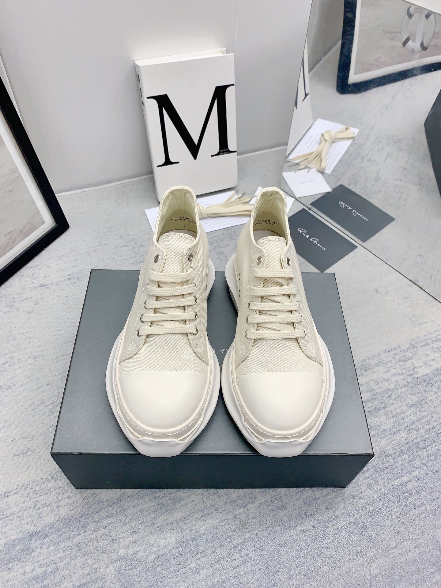 Men Women R*ick O*wens Top Sneaker