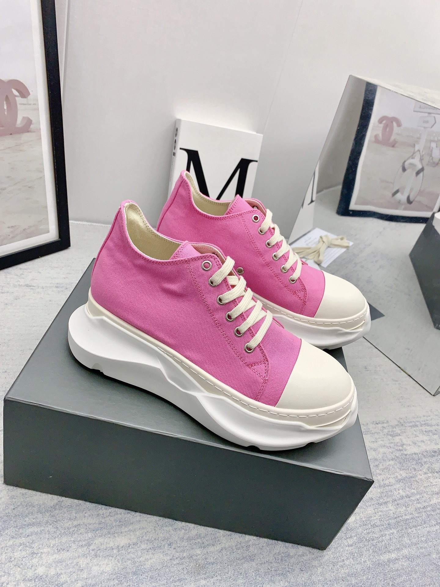 Men Women R*ick O*wens Top Sneaker