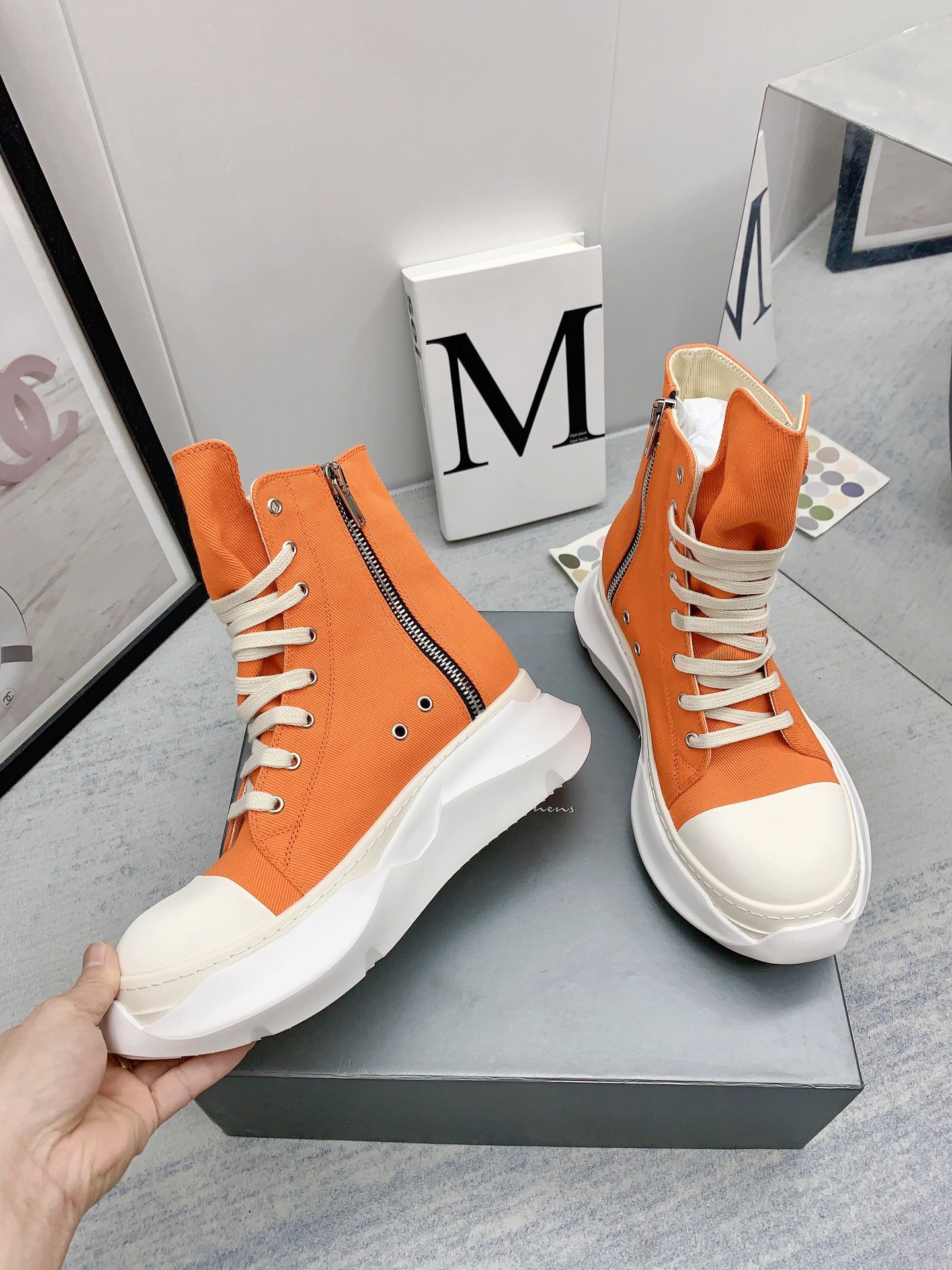 Men Women R*ick O*wens Top Sneaker